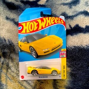 Yellow '90s Acura NSX Toy Car